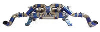 Blue Titanium X Pipe Valved Custom Dual 3