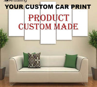 Automotive Car / Truck JDM Custom prints Made From Your Car Photo to 5 Pcs painting Pictures for Living Room customized painting Custom Print On Canvas