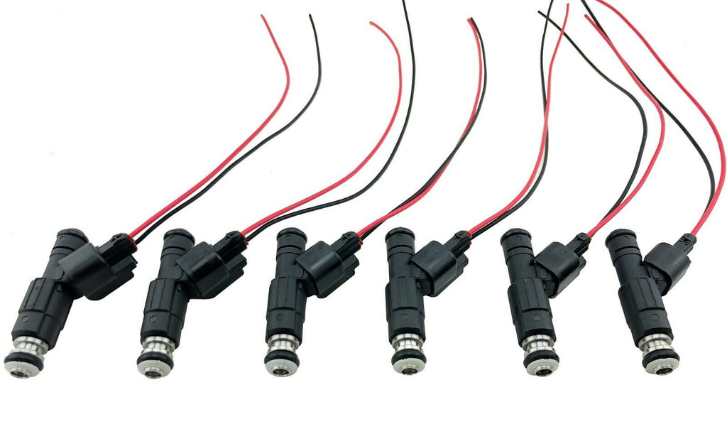 6 Set 4 Hole Upgraded Fuel Injectors for 99-04 Jeep Grande Cherokee Wrangler 4.0
