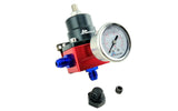 4-14PSI Fuel Pump Pressure Regulator FPR for Carburetor 1-15PSI Gauge AN6 Lines