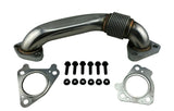 Heavy Duty Passenger Side Up Pipe & Gasket Kit for 2001-2016 Duramax Diesel 6.6L