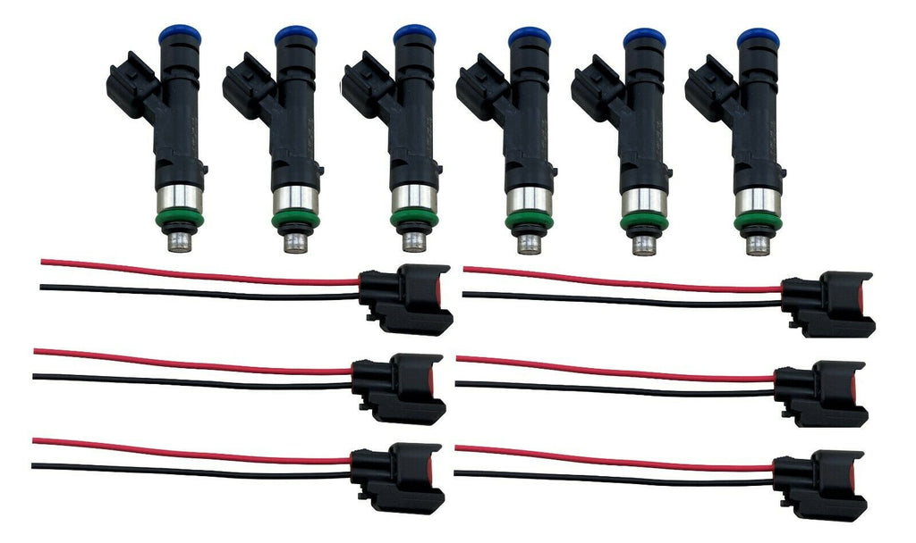 6 Fuel Injectors fits Bosch Jeep Dodge Wrangler Chrysler 3.3L 3.8L V6 0280158119