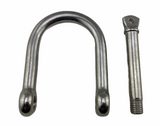 Large 2" Wide D-Shackle 316 Stainless Steel Mooring Buoy Heavy Duty Tow 800KG