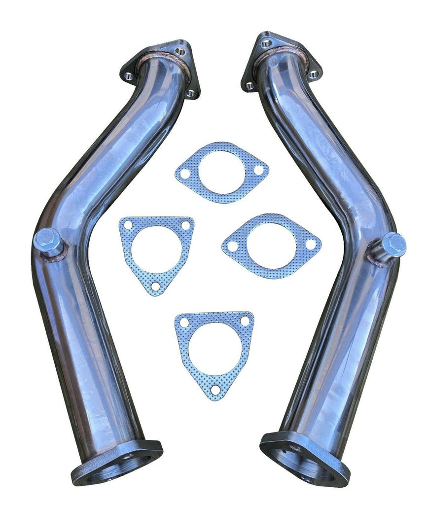 2.5" Dual Exhaust Testpipe Test Pipe Downpipes for 2003-06 350Z G35 Fairlady Z33