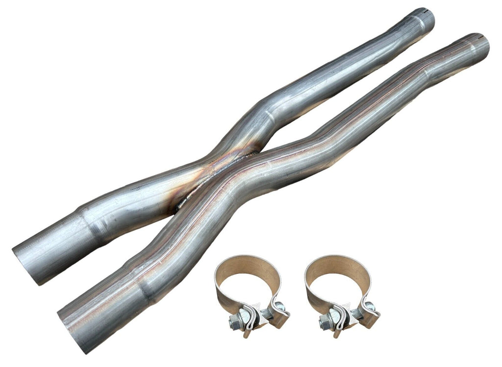 2.5" HiFlow X Pipe Exhaust Pipes for 15+ Mustang GT Bullitt Mach 1 Coyote 5.0 V8