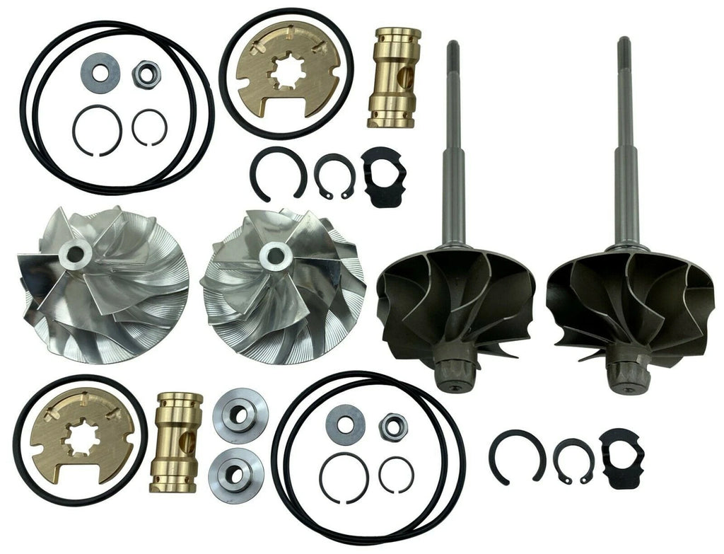 FITS 11-12 F-150 3.5L EcoBoost Turbo Rebuild Upgrade Billet 6+6 Compressor Wheel