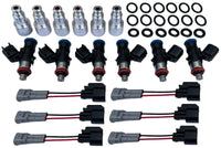 6 x 1250cc Turbo Fuel Injectors 120lb 9 ohm for Nissan GTR R35 350Z 370Z G35 G37