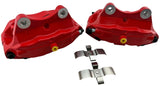4 POT Red Front Brake Calipers Set fits 2003-2009 350Z Fairlady Z 2004 G35 VQ35