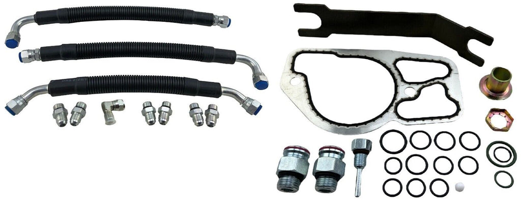 EZROAD High Pressure Crossover Tube Compatible With Ford 7.3