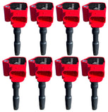 8 Pcs Ignition Coil Pack Upgrade fits 15-18 Audi RS7 S6 S7 S8 4L V8 Turbocharged