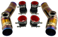 Titanium Intercooler to Throttle Body pipes fits 50mm BOV 2007+ R35 GTR VR38DETT