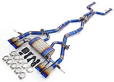 4 Inch Quad Burnt Tip Titanium Exhaust for 2019+ M3 M4 G80 G82 S58 3L Twin Turbo