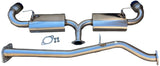 BURNT TIP DUAL CAT BACK EXHAUST 3.5" TIPS MUFFLERS FOR 04-11 RX8 RX-8 Rotary 1.3