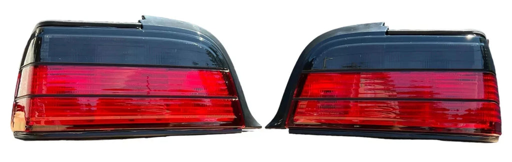 Dark Red Tail Light Assembly Pair FOR 1992-99 for BMW E36 Coupe Left & Right JDM