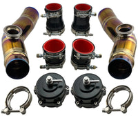 Titanium Upper Chargepipes & 50mm BOV fits 2007+ GTR R35 VR38DETT Turbo LHD RHD