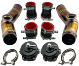 Titanium Upper Chargepipes & 50mm BOV fits 2007+ GTR R35 VR38DETT Turbo LHD RHD