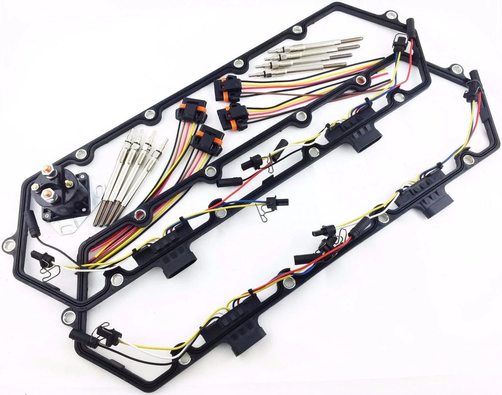 Valve Cover Gaskets Glow Plugs Relay FOR 94-97 F250 F-250 F350 F-350 7.3L Diesel