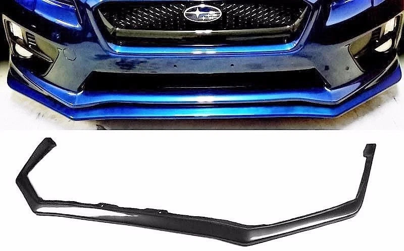 V Style Front Bumper Lip Chin Spoiler Splitter FITS 2015-2021 WRX STi 4DR Sedan
