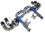 FITS Corvette C8 6.2L V8 2020+ Performance Valved Titanium X-Pipe Exhaust Blue
