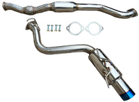 77mm Stainless Steel Exhaust System FOR 08+ Impreza WRX STI Hatch Back 2.5 Turbo