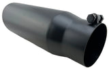 Diesel Black Stainless Steel Bolt On Exhaust Tip 4" Inlet - 5" Outlet - 15" Long