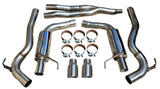 3" Dual Exhaust System w/ 4" Outlets FOR 2015+ Mustang 2.3L EcoBoost Turbo 4 Cyl