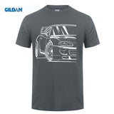 Mens Race Car 2JZ JDM Toyota Supra MK4 2JZGTE Tee Shirts S-XXXL Men's T Shirts 100% Cotton Fabric