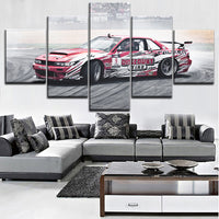 Modern Artwork For Living Room Or Bedroom Wall Decorative 5 Piece Nissa Tuning Car Poster High Quality Canvas Printing Type Draw