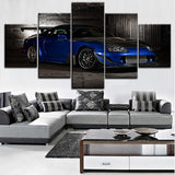 5 Panel Toyota Supra MK4 MKIV Sports Car Wall Art Modular Picture Home Decoration Living Room High Quality Canvas Print Painting On Canvas