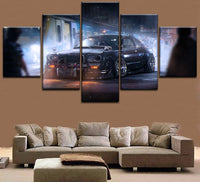 HD Print Painting On Canvas Wall Art Picture For Living Room 5 Panel Old Classic Sports Car Poster Decorative Modular Framework