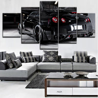 Wall Art Canvas HD Printed Painting Home Decorative Living Room Framework 5 Pieces Nissa Skyline Gtr Car Poster Modular Picture