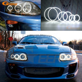 Toyota supra MKIV JZA80 1993-2002 6 pcs smd led Angel Eyes Halo Rings for Headlights Super bright 3528 SMD led Angel Eyes kit DRL