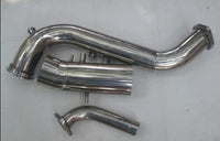 STAINLESS STEEL DOWNPIPE DOWNPIPE / Intake Dump Pipe Kit for 1993-2002 TOYOTA SUPRA MK4 SINGLE STAGE TURBO Conversion 2JZ 2JZGE 2JZ-GE 2JZGTE 2JZ-GTE