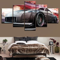 5 Pieces Nissan Tuning Car Poster Modern Home Wall Decorative Canvas Modular Picture Art HD Print Painting On Canvas Artworks
