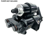 Twin 044 60mm Fuel Pumps V Mount Bracket Kit & 58mm Hi FLow Filter 100 Micron