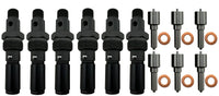 6 Fuel Injectors Nozzles 5x.022 + Body FOR 1994-98 Ram 5.9L Cummins Turbo Diesel