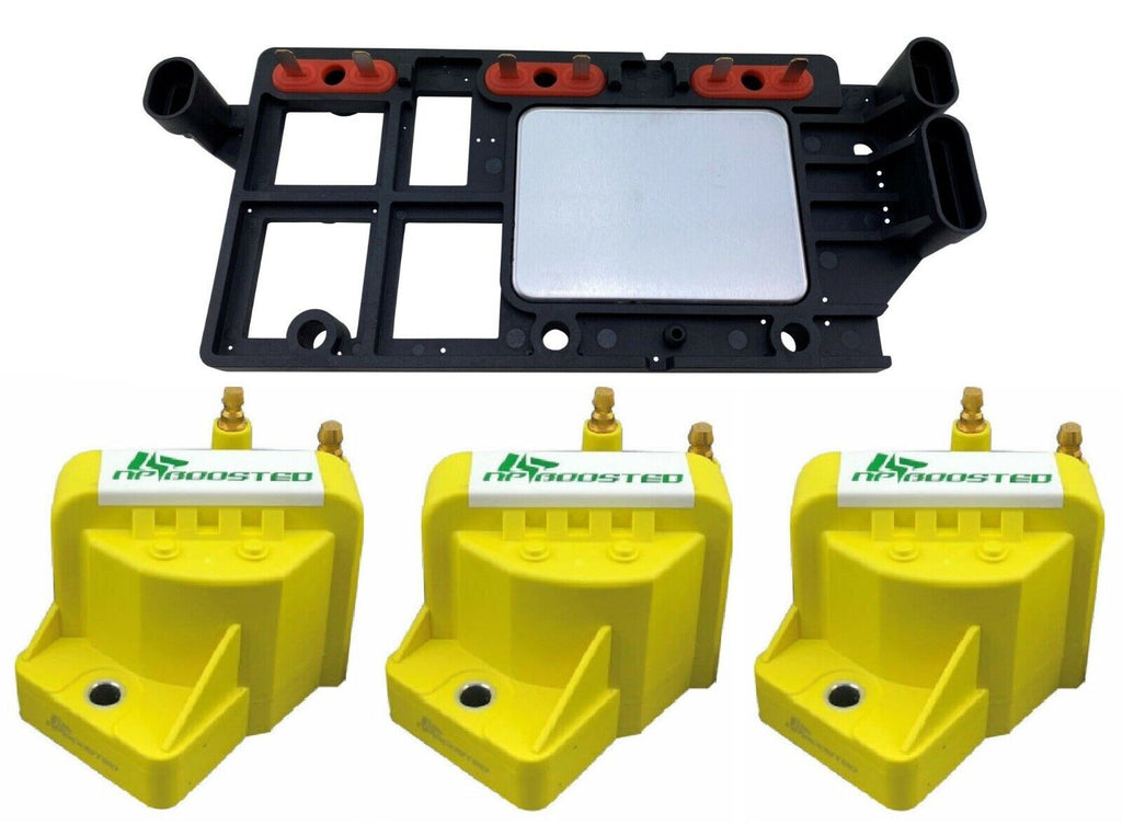 Ignition Module Frame Ignition Coil Pack & Control Module Kit for Chevy Pontiac Buick Olds I ...