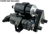 Twin 044 60mm Fuel Pumps V Mount Bracket Kit & 58mm Hi FLow Filter 100 Micron