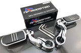 Chrome 1.25" Motorcycle Foot Pegs Pedals For Harley Suzuki Yamaha Honda Kawasaki
