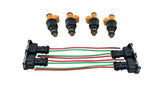 Fuel Injectors & Wire Harness for 87-98 Cherokee Wrangler Comanche Wagoneer 2.5L