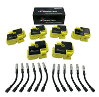 6 Ignition Coils & Plug Wires for C32 SLK32 AMG ML320 E320 CLK320 Crossfire 3.2L