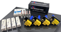 4 IGNITION COILS for Subaru IMPREZA STI WRX LEGACY B4 JDM FORESTER w SPARK PLUGS
