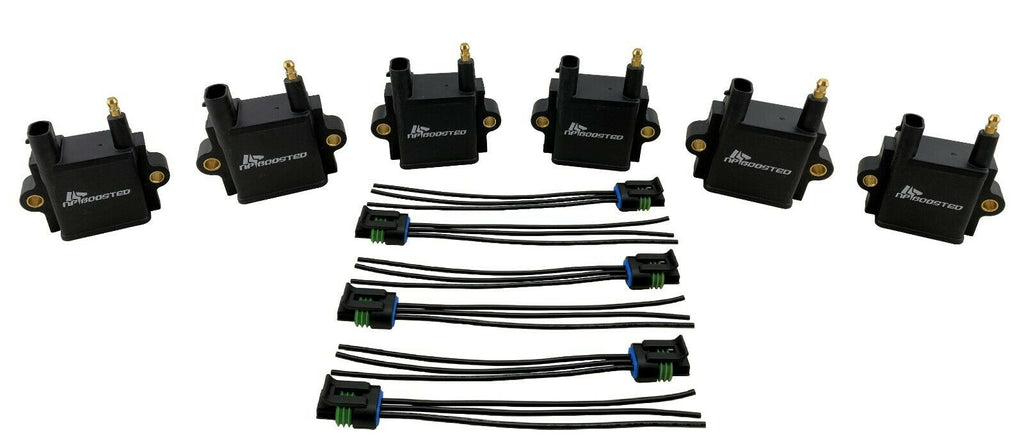 6 Ignition Coil Packs for Mercury EFI 200 225 Optimax 135 2.5L 3.0L DFI 856991A1