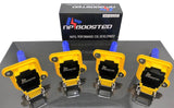 Pack of 4 Ignition Coils Hi Output for Audi A3 A4 A6 A8 VW Passat 1.8L 3.7L 4.2L