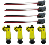 4 Fuel Injectors for 04-08 Mazda RX-8 RX8 Miata MX5 MX-5 RX7 Top Feed E85 425cc