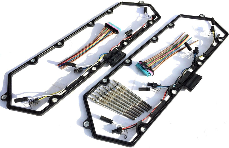 For Ford 7.3L V8 Diesel Valve Cover Gasket with Injector & Glow Plug Harness NEW