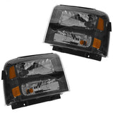 05-07 PAIR HEADLIGHTS SET FORD F-250 F-350 F250 F350 SUPERDUTY HARLEY DAVIDSON