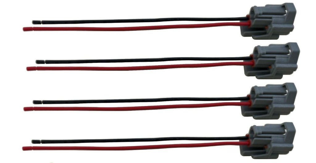4 Fuel Injector Wire Harness Plugs w/ Pigtail for 04-08 Mazda RX-8 RX8 Top Feed