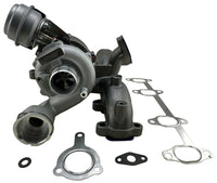 6+6 Billet Compressor Wheel Upgraded Turbo + Manifold + Wastegate for 1998-2003 MK4 Golf Jetta Beetle A3 ALH ARL 1.9L TDI Diesel Turbocharger