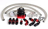 Billet Adjustable Fuel Pressure Regulator AN 6 AN6 6AN Fittings & Line Universal